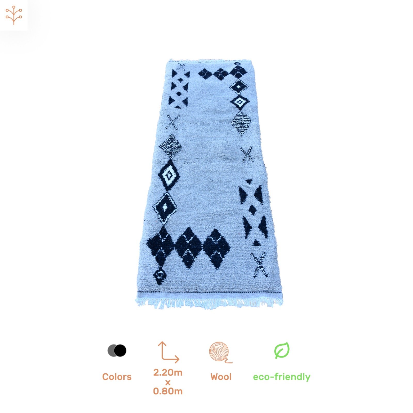 Large diamond pattern rug